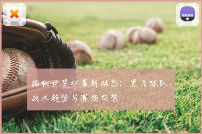 揭秘世界杯最新动态:黑马球队、战术趋势与赛场花絮
